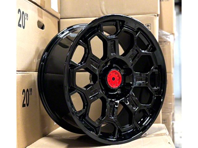 TR9 Gloss Black 5-Lug Wheel; 20x9; 12mm Offset (07-13 Tundra)