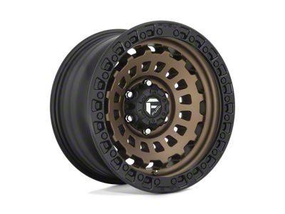 Fuel Wheels Zephyr Matte Bronze with Black Bead Ring 5-Lug Wheel; 18x9; -12mm Offset (07-13 Tundra)