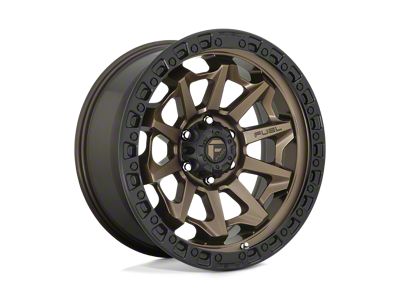 Fuel Wheels Covert Matte Bronze with Black Bead Ring 5-Lug Wheel; 17x9; -12mm Offset (14-21 Tundra)