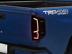Light Bar LED Tail Lights; Black Housing; Clear Lens (14-21 Tundra)