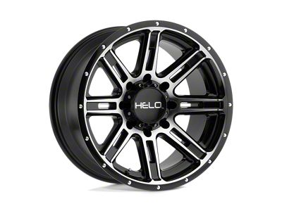 HELO HE900 Gloss Black Machined 5-Lug Wheel; 20x9; 18mm Offset (14-21 Tundra)