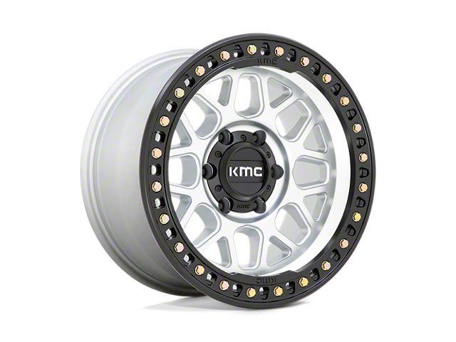KMC GRS Machined with Satin Black Lip 5-Lug Wheel; 18x8.5; 0mm Offset (07-13 Tundra)