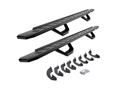 Go Rhino RB30 Running Boards with Drop Steps; Textured Black (07-21 Tundra CrewMax)