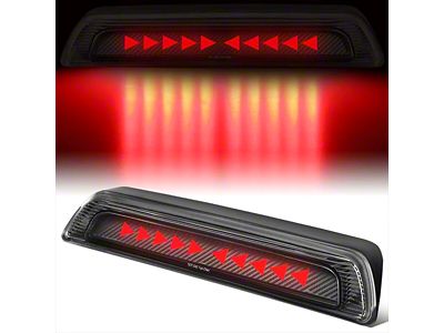 Sequential Triangle LED Third Brake Light; Black (07-21 Tundra)