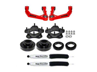 Tuff Country 3-Inch Suspension Lift Kit with Toytec Boxed Uni-Ball Upper Control Arms and SX8000 Shocks (22-24 Tundra)