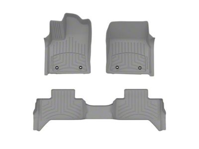 Weathertech Front and Rear Floor Liner HP; Gray (22-24 Tundra Double Cab)