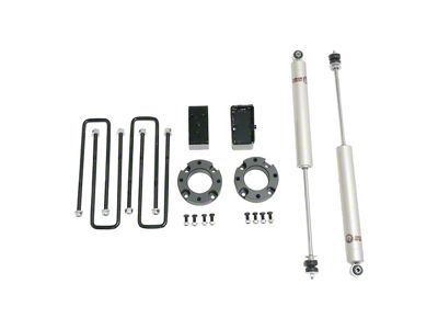 Freedom Offroad 3-Inch Front Strut Spacers with Rear Lift Blocks and Shocks (07-21 Tundra)