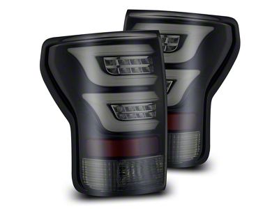 PRO-Series LED Tail Lights; Jet Black Housing; Smoked Lens (07-13 Tundra)