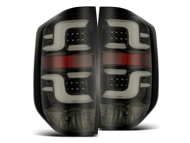 PRO-Series LED Tail Lights; Jet Black Housing; Smoked Lens (14-21 Tundra)