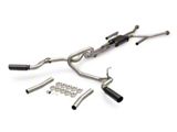 Flowmaster Outlaw Dual Exhaust System with Black Tips; Side/Rear Exit (22-26 Tundra)