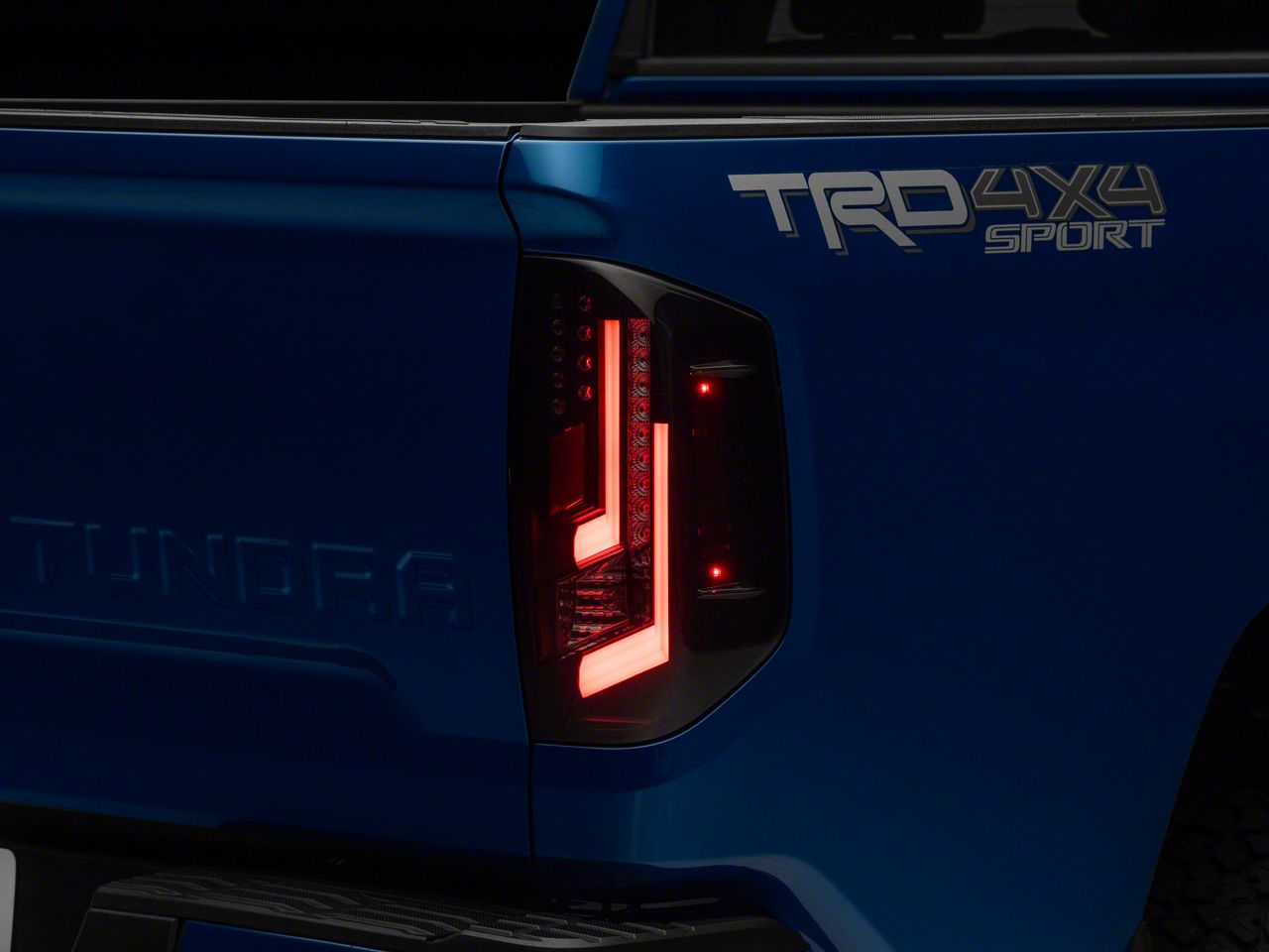Tundra LED Tail Lights; Black Housing; Smoked Lens (14-21 Tundra