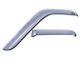 Tape-Onz Sidewind Deflectors; Front and Rear; Chrome (07-21 Tundra Double Cab)
