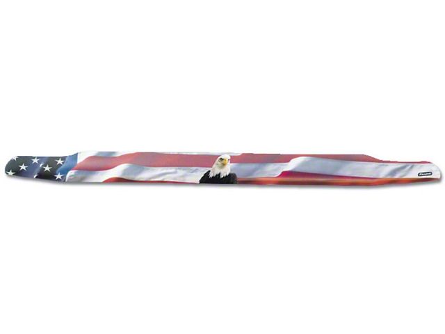 Vigilante Premium Hood Protector; American Flag with Eagle (14-21 Tundra)