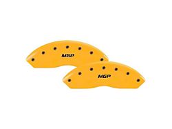 MGP Brake Caliper Covers with MGP Logo; Yellow; Front and Rear (15-21 Tundra TRD Pro)