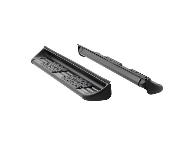 Stainless Side Entry Running Boards; Textured Black (07-21 Tundra Double Cab)