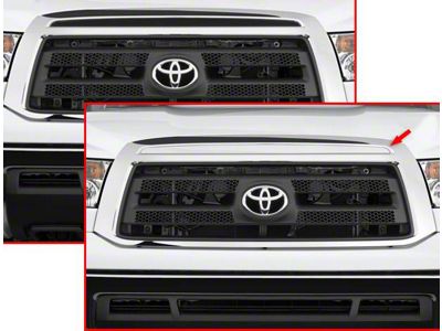 Front Grille Accent Trim; Stainless Steel (10-13 Tundra)