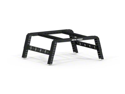 Road Armor TRECK Adjustable Bed Rack System; Textured Black (07-24 Tundra w/ 5-1/2-Foot & 6-1/2-Foot Bed)