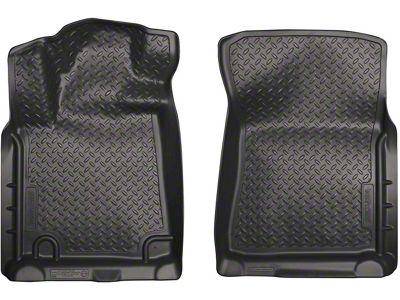 Classic Front Floor Liners; Black (10-14 Tundra Double Cab, CrewMax)