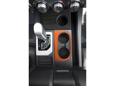 Center Console Cup Holder Replacement Accent Trim; Inferno Orange (14-21 Tundra)