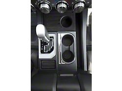 Center Console Shifter Accent Trim; Brushed Silver (14-21 Tundra)