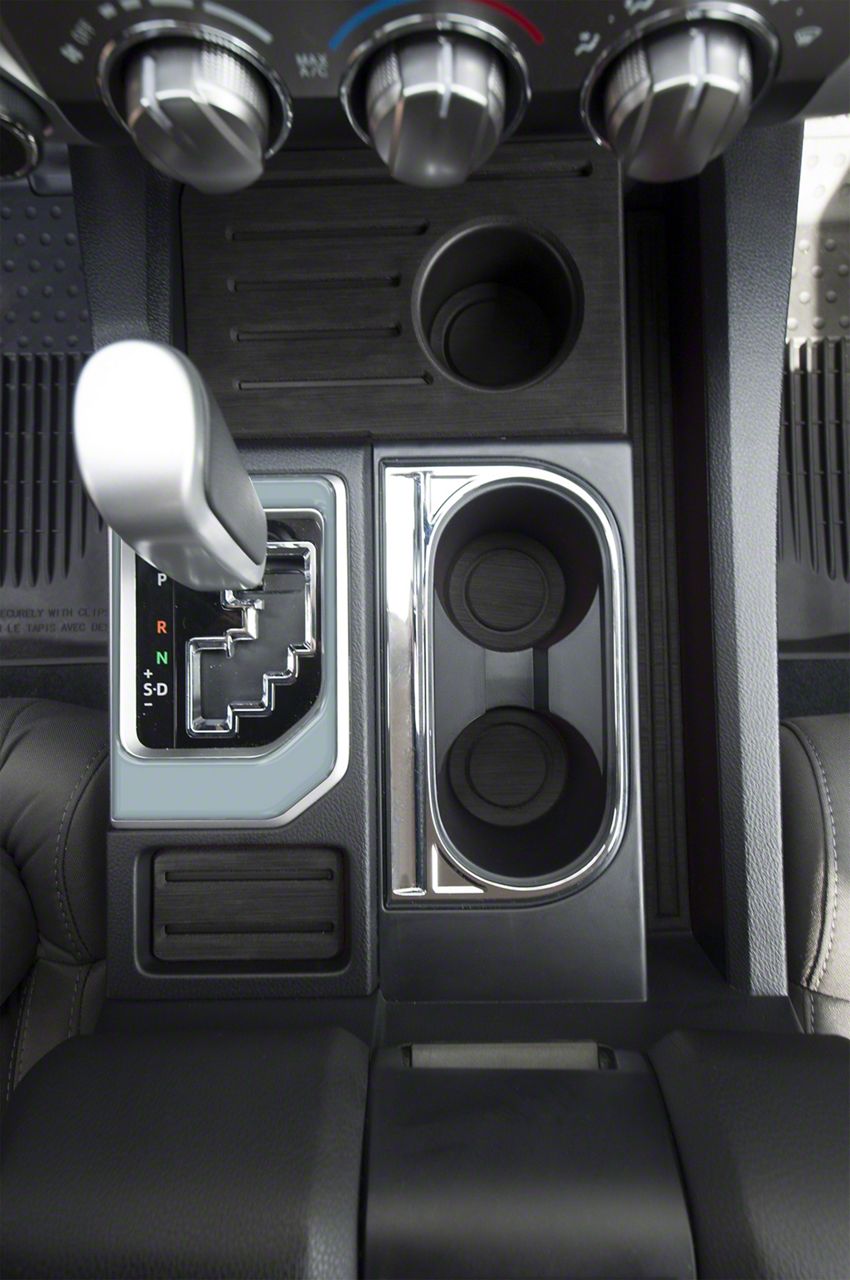 Tundra Center Console Shifter Accent Trim; Cement Gray (14-21 Tundra)