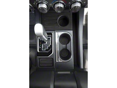 Center Console Shifter Accent Trim; Gloss Black (14-21 Tundra)