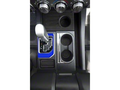 Center Console Shifter Accent Trim; Voodoo Blue (14-21 Tundra)