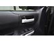 Front Door Handle Accent Trim; Domed Carbon Fiber (14-21 Tundra w/o Memory Seat Button)