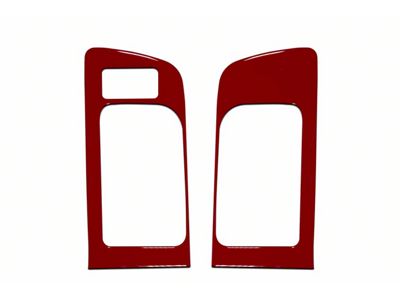 Front Door Handle Accent Trim; Gloss TRD Red (14-21 Tundra w/ Memory Seat Button)