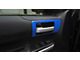 Front Door Handle Accent Trim; Voodoo Blue (14-21 Tundra w/o Memory Seat Button)