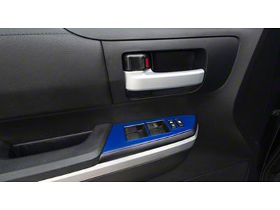 Front Door Switch Panel Accent Trim; Blazing Blue (14-21 Tundra)