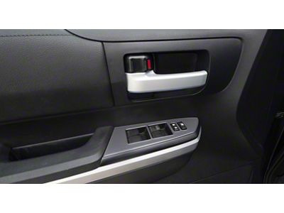 Front Door Switch Panel Accent Trim; Charcoal Silver (14-21 Tundra)