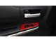 Front Door Switch Panel Accent Trim; Gloss TRD Red (14-21 Tundra)