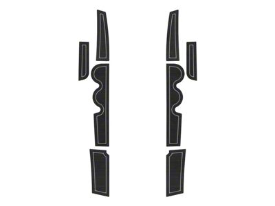 Front Side Door Pocket Foam Inserts; Black/Gray (07-21 Tundra)