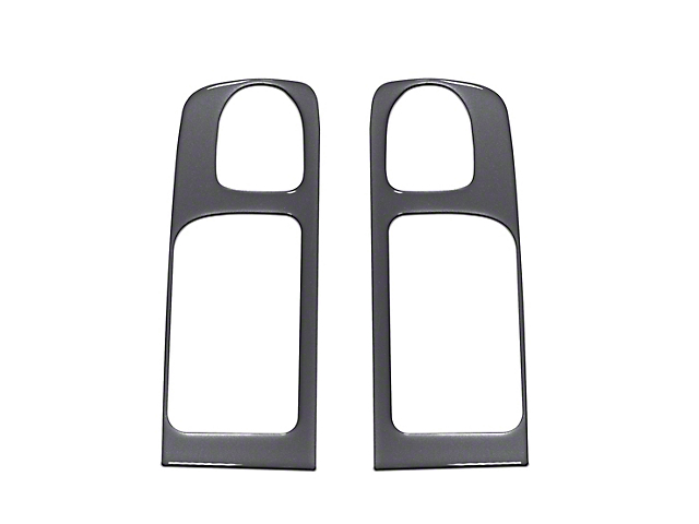 Rear Door Handle Accent Trim; Charcoal Silver (14-21 Tundra CrewMax)