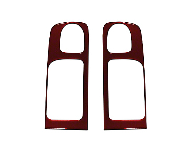 Rear Door Handle Accent Trim; Ruby Red (14-21 Tundra CrewMax)