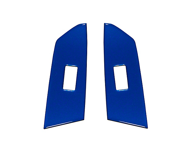 Rear Door Switch Panel Accent Trim; Blazing Blue (14-21 Tundra CrewMax)