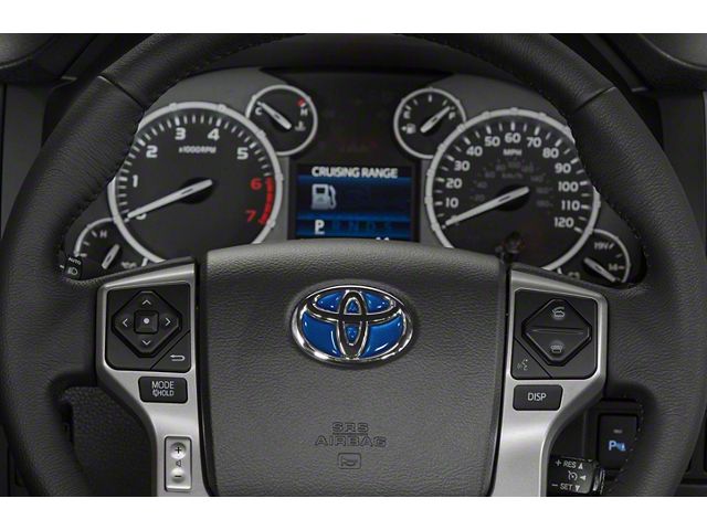 Steering Wheel Emblem Inserts; Blazing Blue (07-21 Tundra)