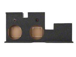 Dual 12-Inch Down Firing Subwoofer Box; Carpeted (07-13 Tundra Double Cab)