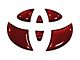 Steering Wheel Emblem Inserts; Ruby Red (07-21 Tundra)