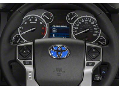 Steering Wheel Emblem Inserts; Voodoo Blue (07-21 Tundra)