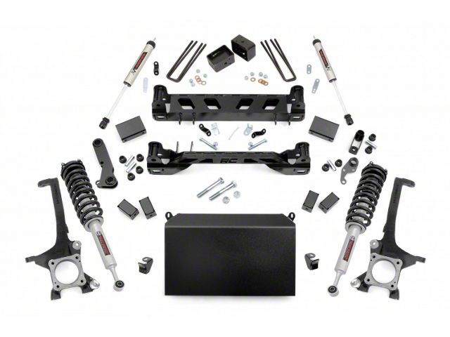 Rough Country 4.50-Inch Suspension Lift Kit with Lifted N3 Struts and V2 Monotube Shocks (07-15 4WD Tundra)