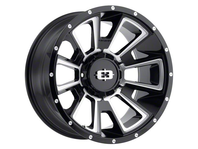 Vision Off-Road Rebel Gloss Black Milled 5-Lug Wheel; 20x9; 35mm Offset (07-13 Tundra)