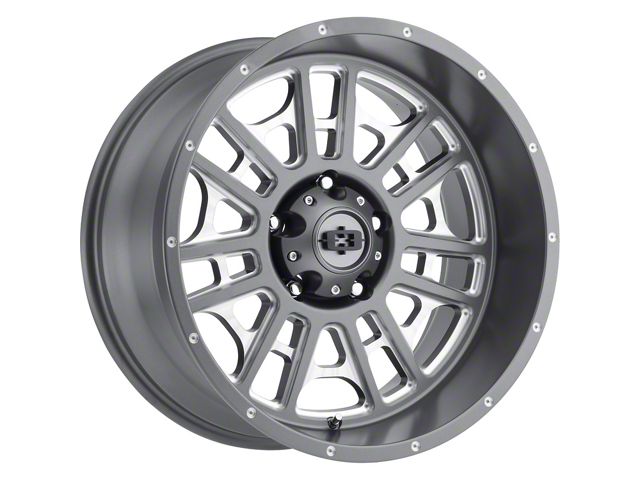 Vision Off-Road Widow Satin Gray Milled 5-Lug Wheel; 20x10; -25mm Offset (14-21 Tundra)