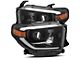 LUXX-Series LED Projector Headlights; Alpha Black Housing; Clear Lens (14-21 Tundra w/ Factory Halogen Headlights)