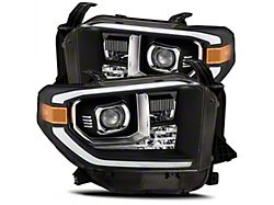 LUXX-Series LED Projector Headlights; Black Housing; Clear Lens (14-21 Tundra w/ Factory Halogen Headlights)