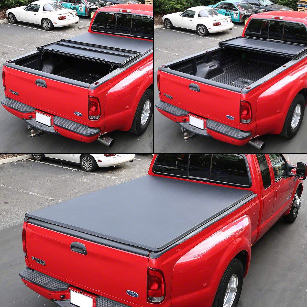 Tundra Tri-Fold Soft Tonneau Cover (07-21 Tundra W/ 5-1/2-Foot Bed ...