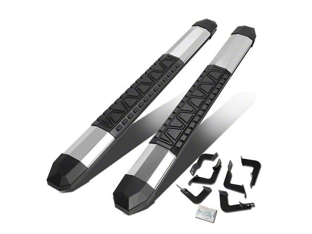 5-Inch Extruded Side Step Bars; Polished and Matte Black (07-17 Tundra Regular Cab)