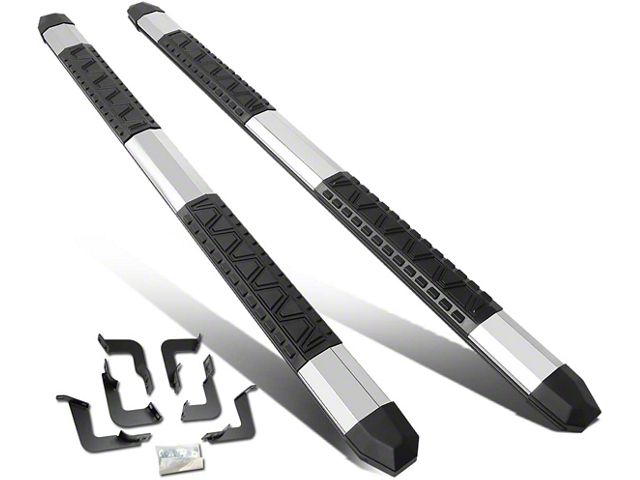 5-Inch Extruded Side Step Bars; Polished and Matte Black (07-21 Tundra CrewMax)