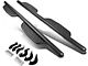 3-Inch Round Extended Side Step Bars; Matte Black (07-21 Tundra Double Cab)